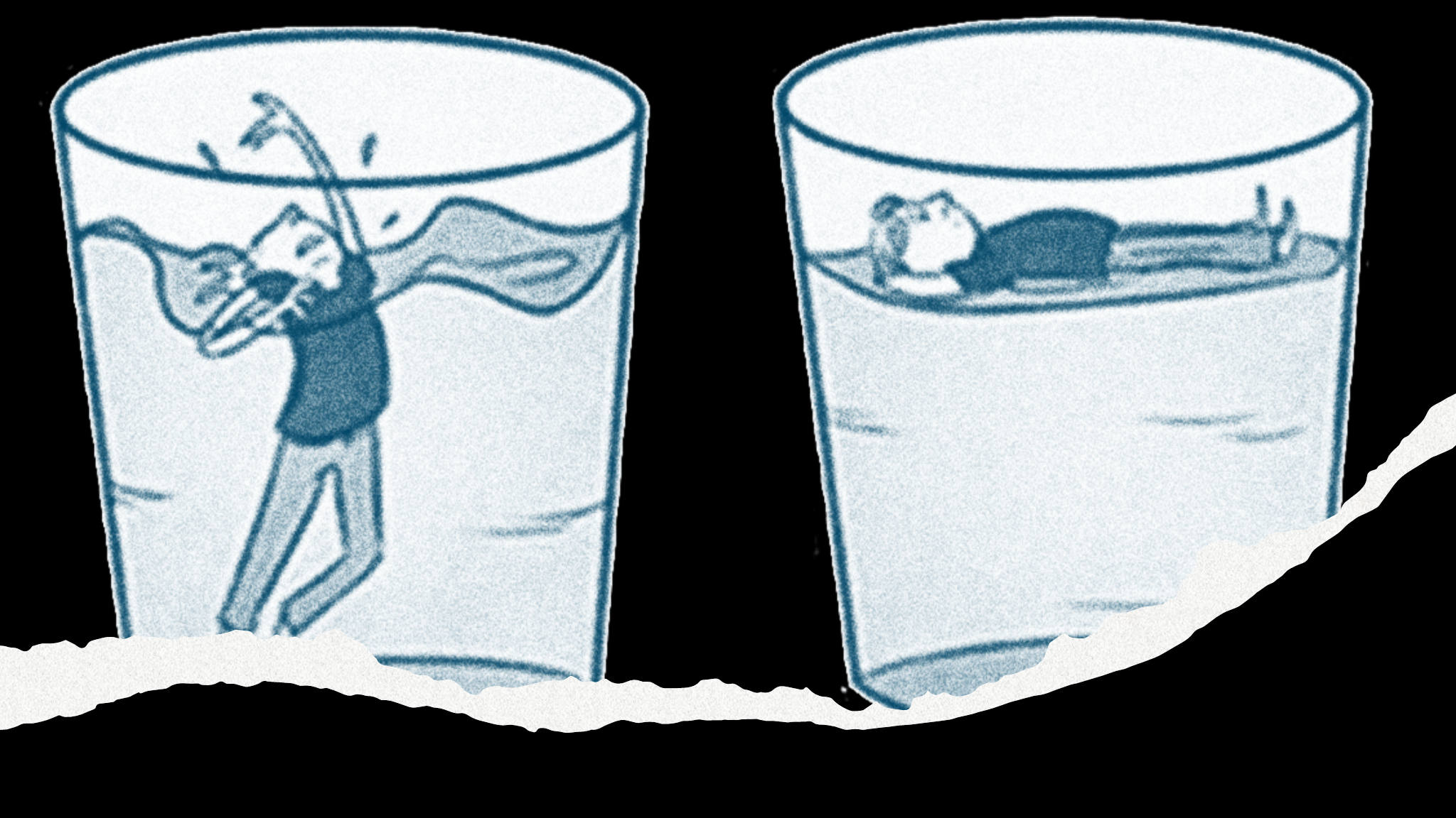 No te ahogues en un vaso de agua